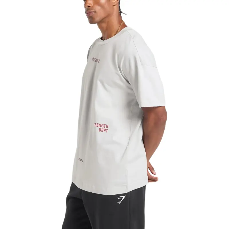 GYMSHARK T Shirt Men's Metallic Gray-2