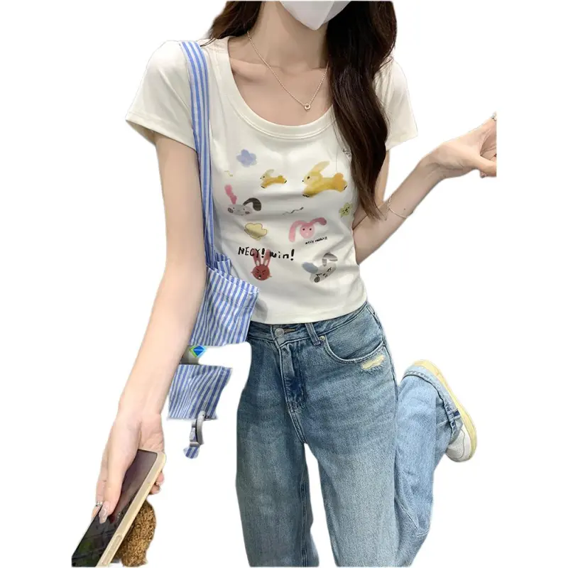 Mu Xiao Xin Set in Sleeve T Shirt Women's-6