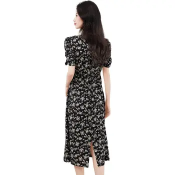 XINFEIYU Short Sleeved Dress Women's Floral