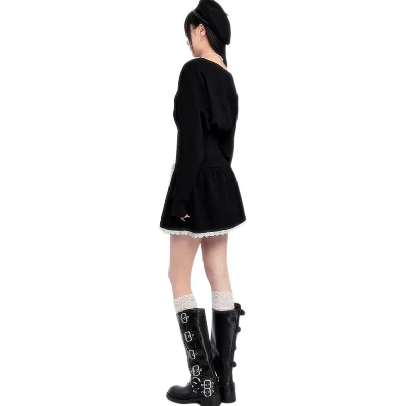 KEAB Long Sleeved Dresses Women's Black-1