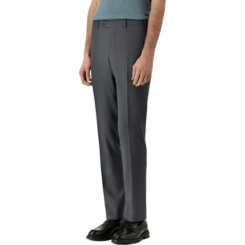 Canali Suit Trousers Men Gray-3