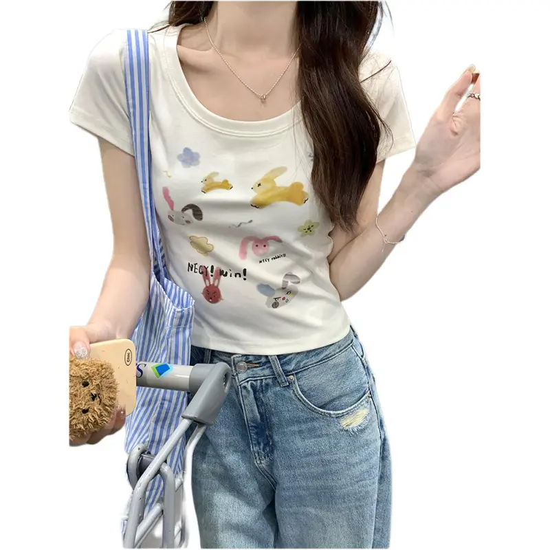 Mu Xiao Xin Set in Sleeve T Shirt Women's-5