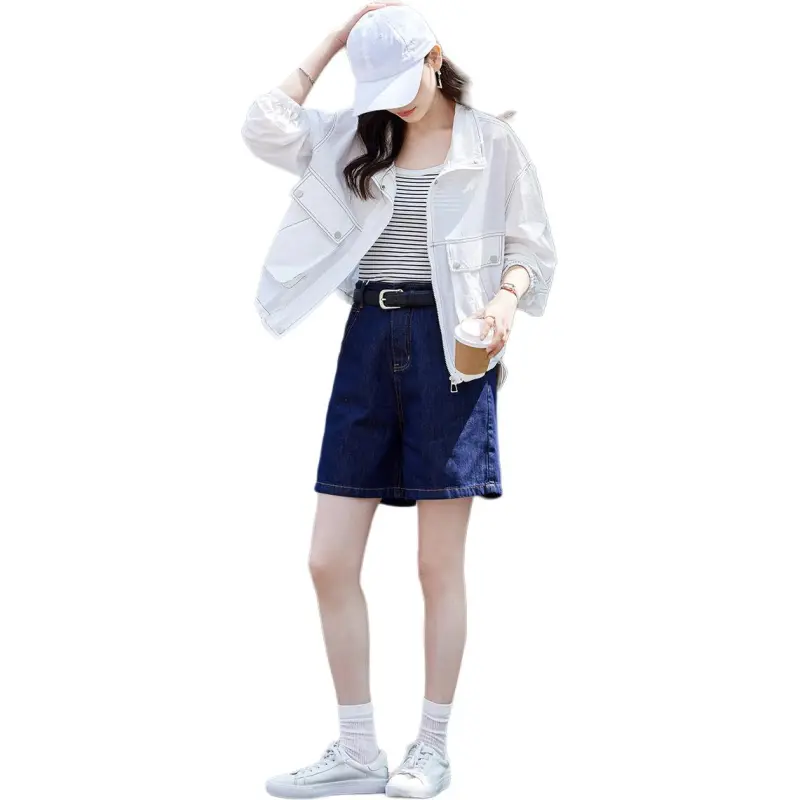 TERRE BLEUE Cropped Coat Women's-1