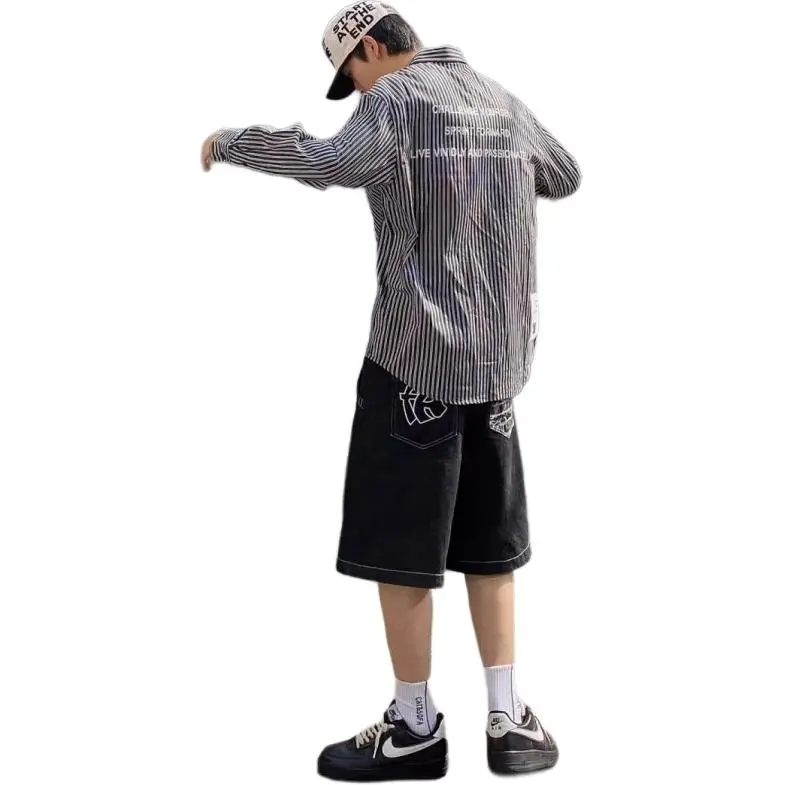 DAFK Denim Shorts Men Black -2