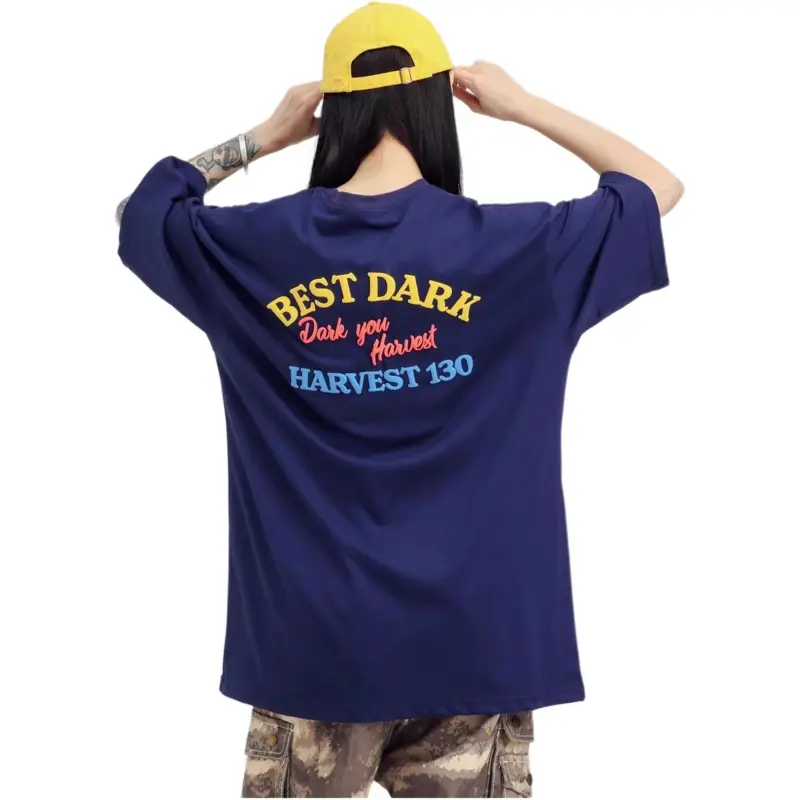 KVIV T Shirts Men Navy Blue -1