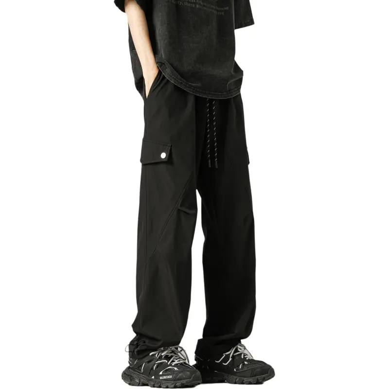 DOUBLE STAR 88 Cargo Pants Unisex Black-4