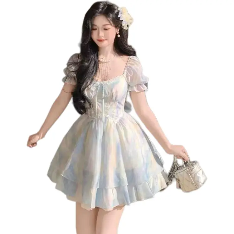 Mu Xiao Xin Short Sleeved Dress Women's-4