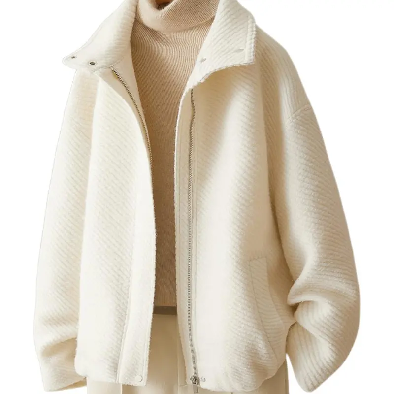 IHIMI Jackets Coats Women's Beige-1