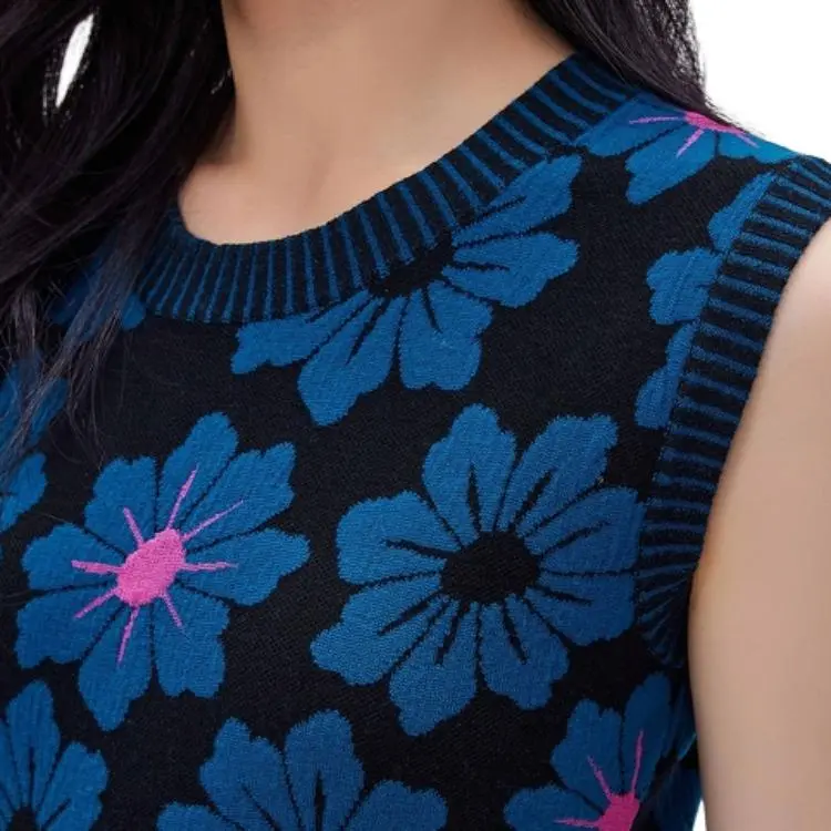 Diane Von Furstenberg Sleeveless Dress Women's Blue-8
