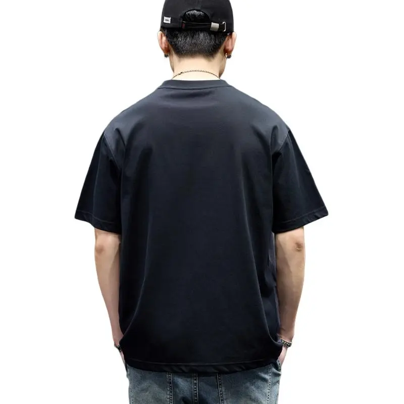 BUYDAUL T Shirts Men Black-3