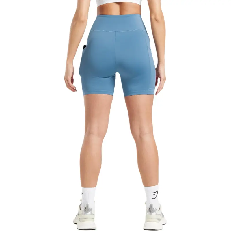 GYMSHARK Yoga Shorts Women's Denim Blue-1