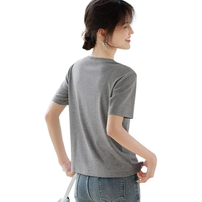 XWI T Shirt Women's Heather Gray-1