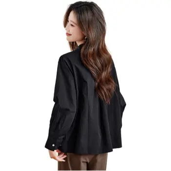 PIERRE CARDIN Shirt Women's Dark Shadow Black