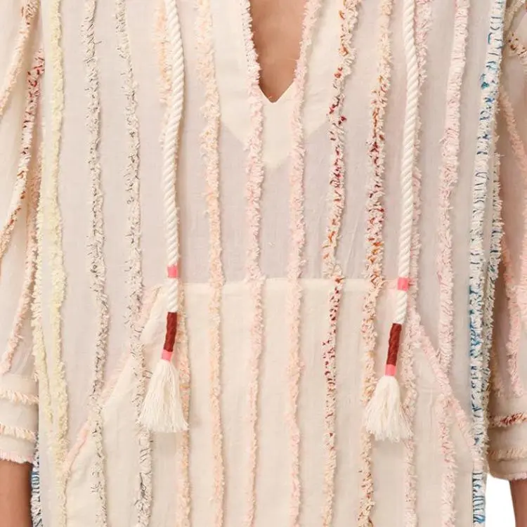 Zimmermann SS25 Long Sleeved Dress Women's Beige-6