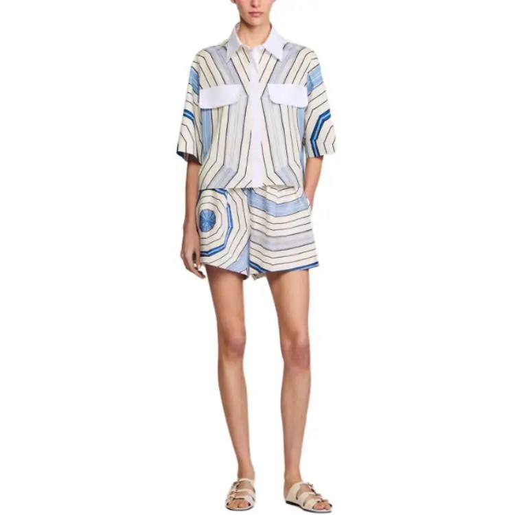 Sandro X Louise Bourgeois Striped Shirt-3