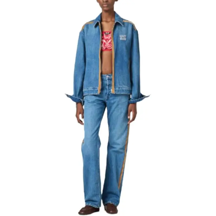 MIU MIU SS25 Jeans Women's Sapphire Blue-2