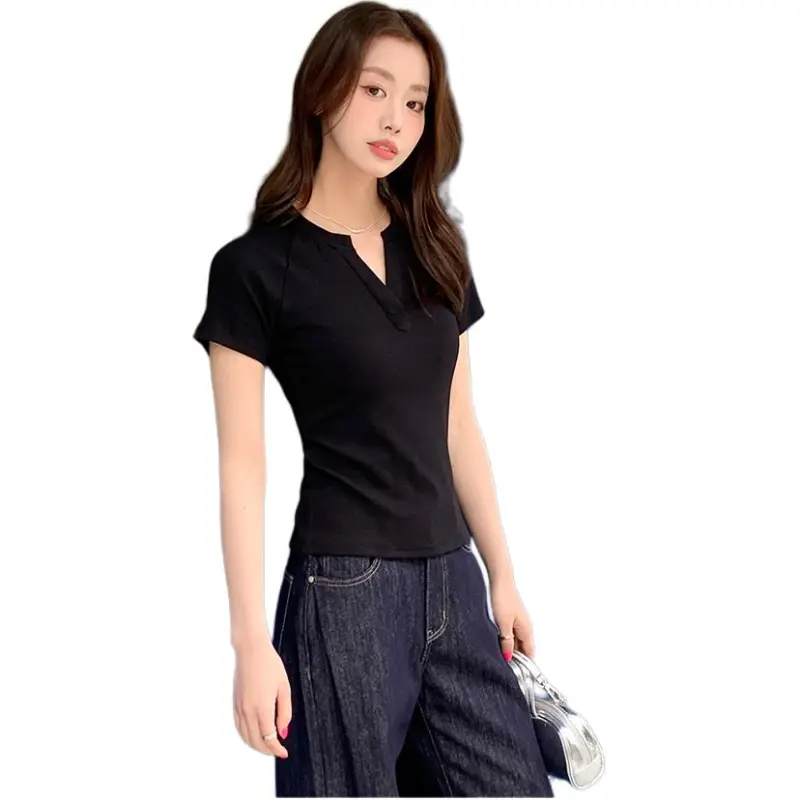 Mu Xiao Xin Raglan Sleeve T Shirt Women's-5