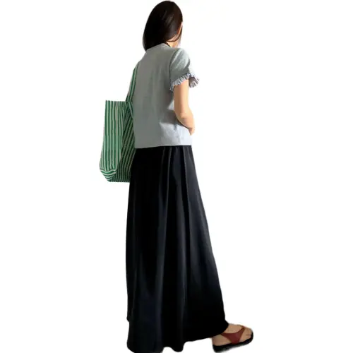 Mu Xiao Xin Set in Sleeve T Shirt Women's Heather Gray