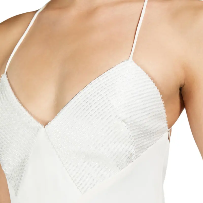 MaxMara Abito Slip Dress In Seta Slip Dress Women's White-4