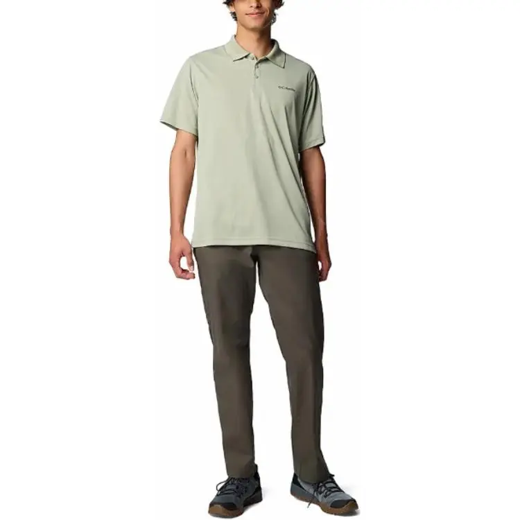 Columbia Utilizer Cool Grey Omni-Wick Polo Shirt Men's Green-1