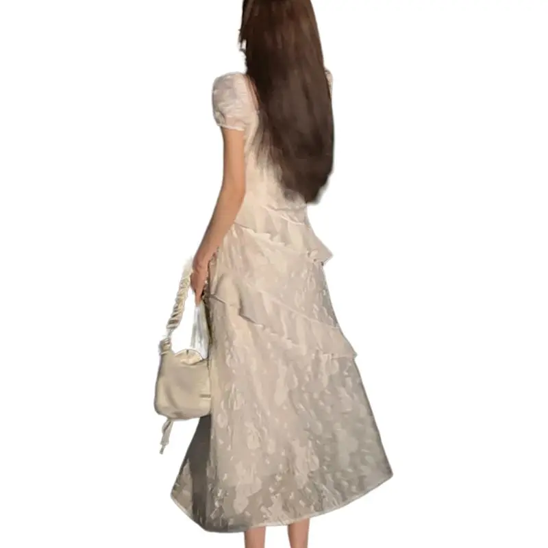 MITX Short Sleeved Dress Women's White-6