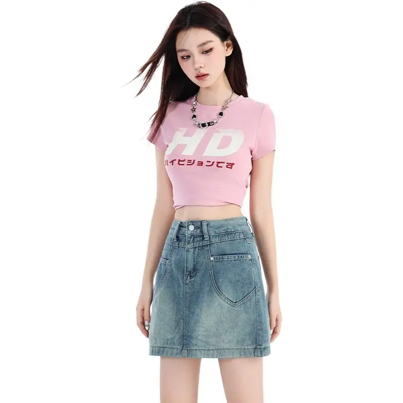 The New Age Family Denim Short Skirts Women's-2