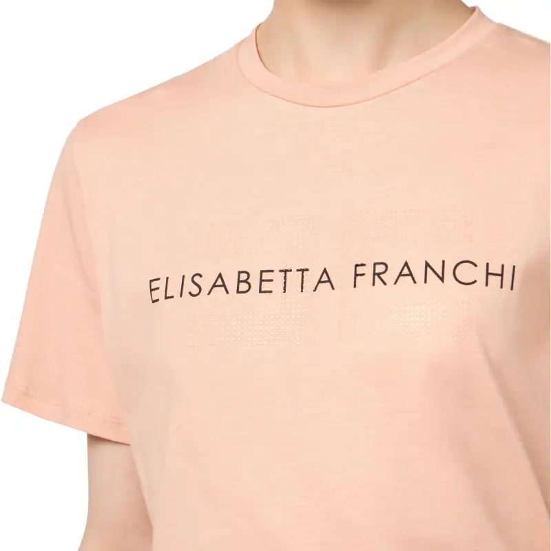 Elisabetta Franchi T Shirt Women's Peach Rose-4