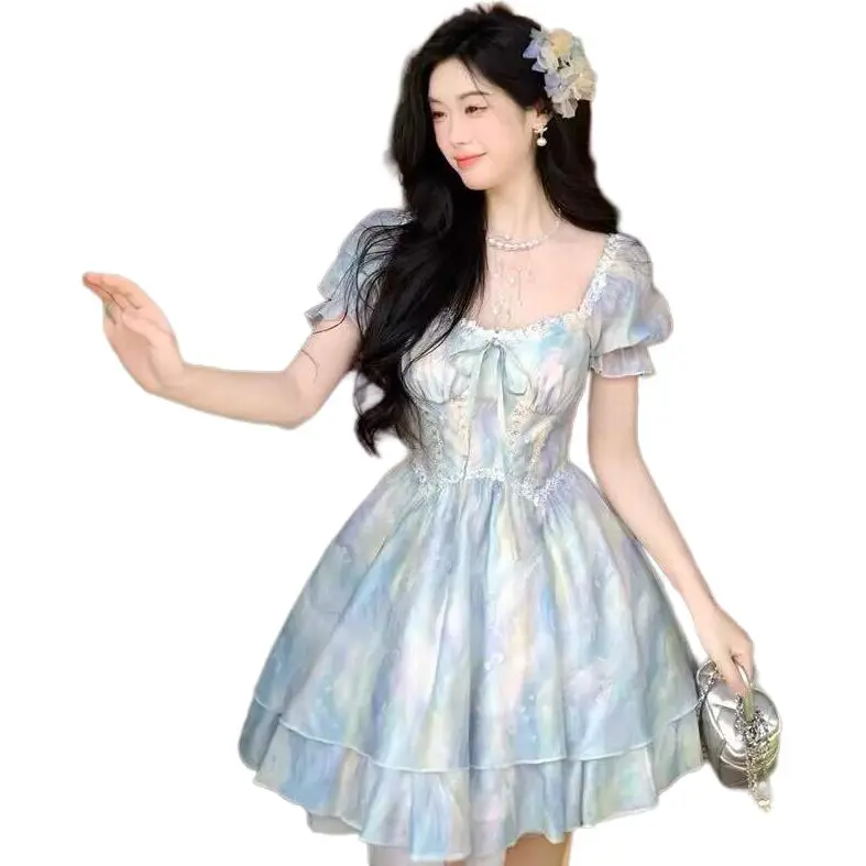 Mu Xiao Xin Short Sleeved Dress Women's-2