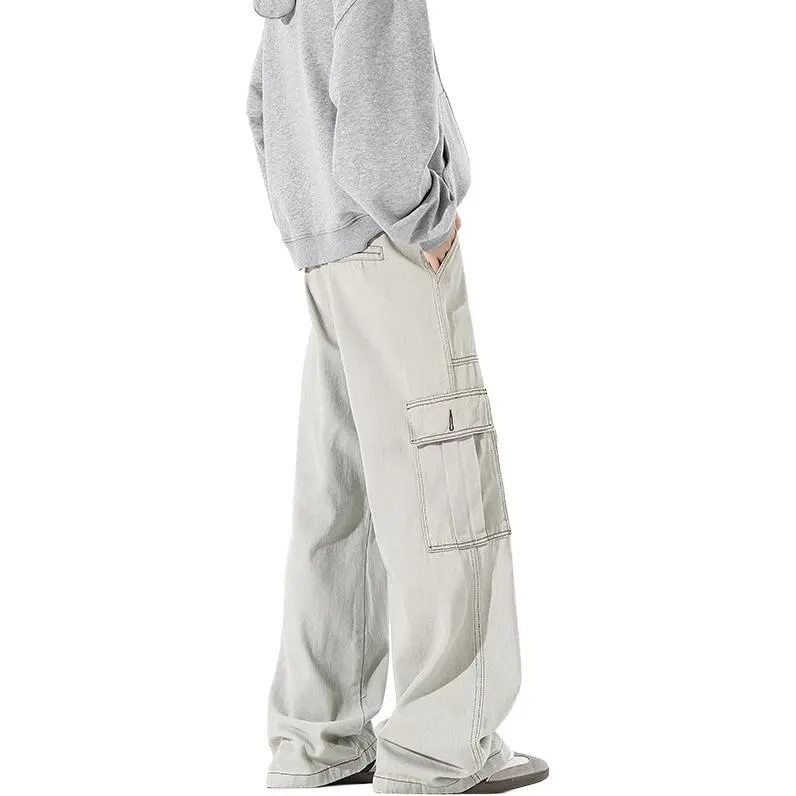 TESTUNG Cargo Pants Unisex Apricot-1