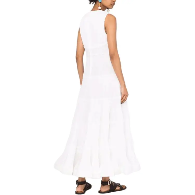 Zimmermann SS22 Sleeveless Dress Women's White-3