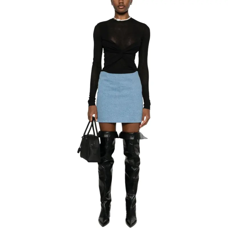 NANUSHKA Denim Mini Skirt-1