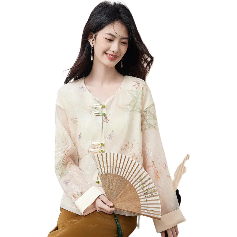 XINFEIYU Jackets Women's Beige-1