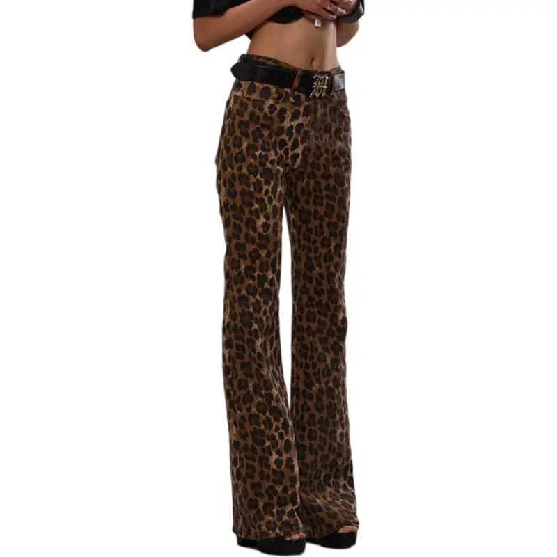 R13 Flared Patterned Designer Jeans-4