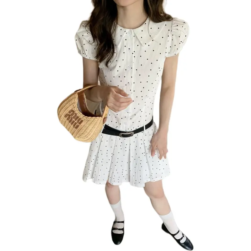 Mu Xiao Xin Short Sleeved Dress Women's-3
