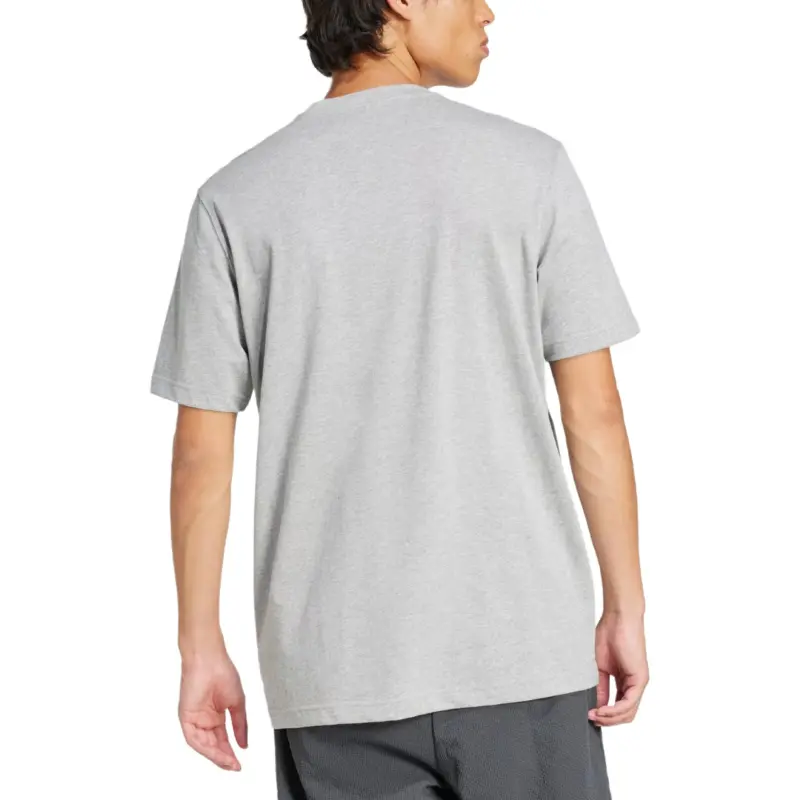 Adidas Originals ADICOLOR OUTLINE TREFOIL T Shirt Men's Medium Gray Heather Flower-1