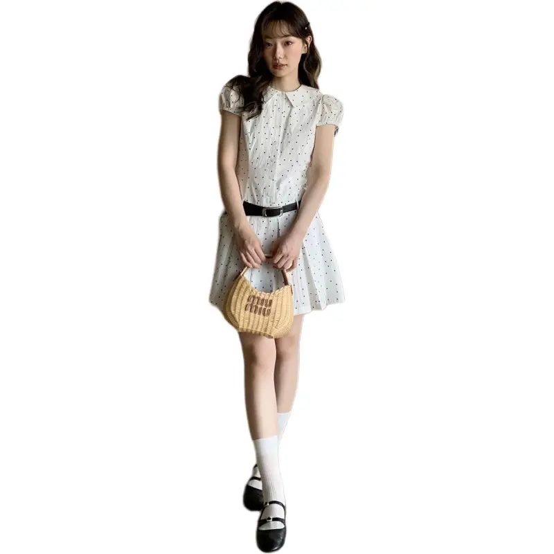 Mu Xiao Xin Short Sleeved Dress Women's-2