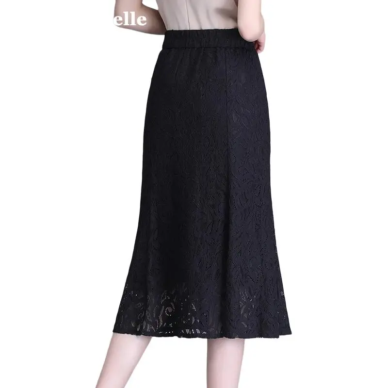 La Chapelle Casual Long Skirt Women's Black-4
