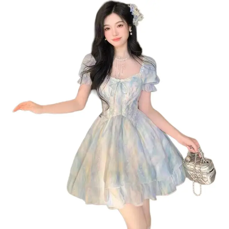 Mu Xiao Xin Short Sleeved Dress Women's-3