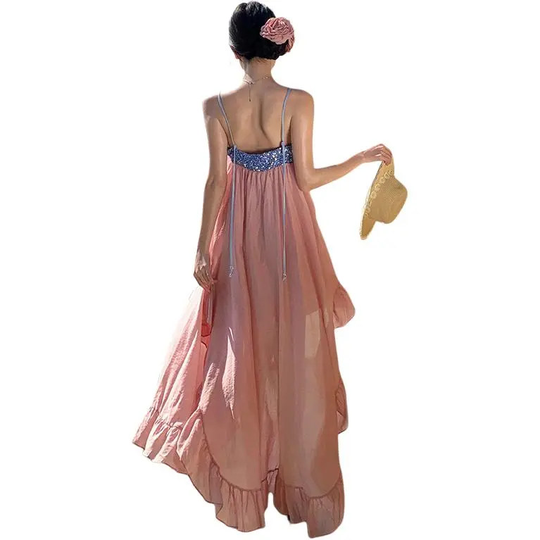 Dior Beauty Slip Dresses Women's Pink-1