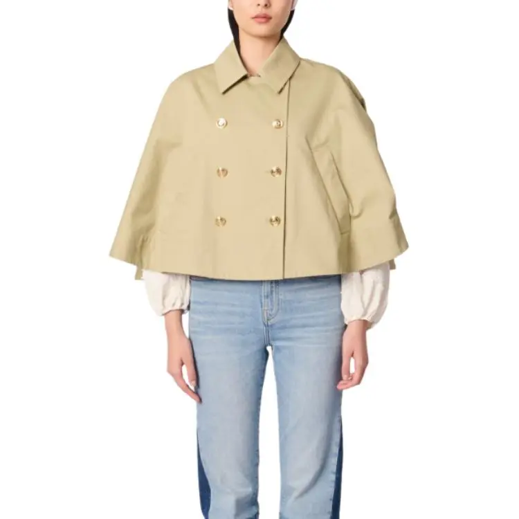 Maje Double breasted Cape-1