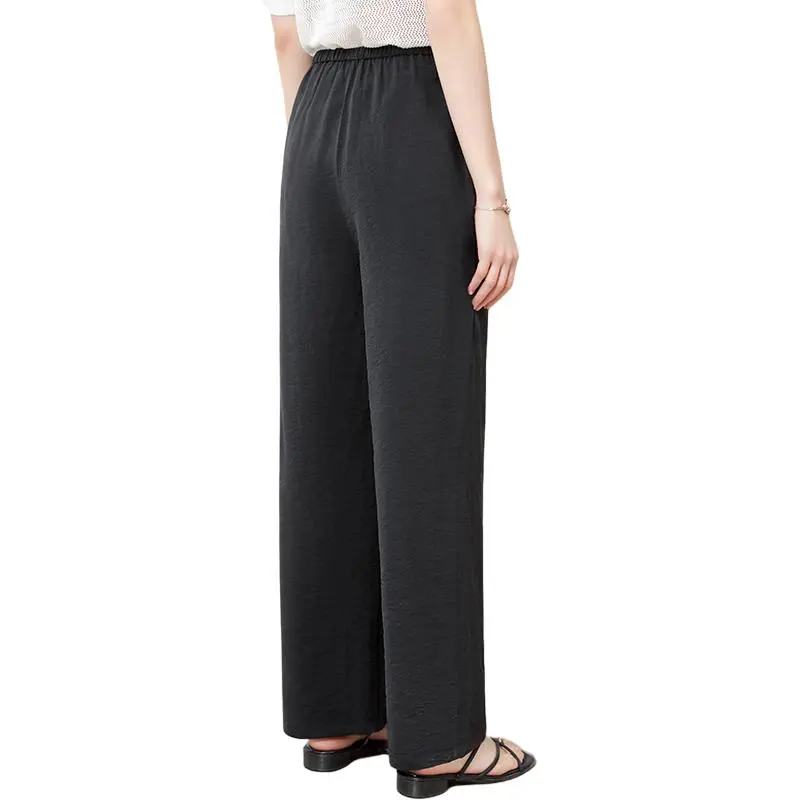 Yi Mengyuan Silk Casual Pants Women's-1