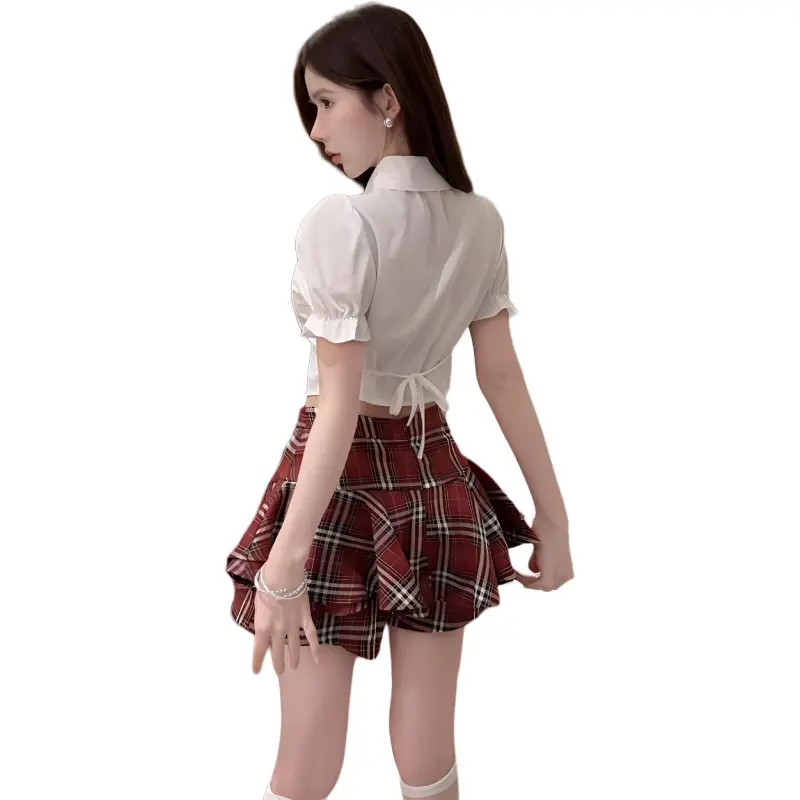 Mu Qingqing Two Piece Skirt Sets Women's-2