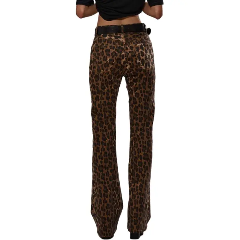 R13 Flared Patterned Designer Jeans-3