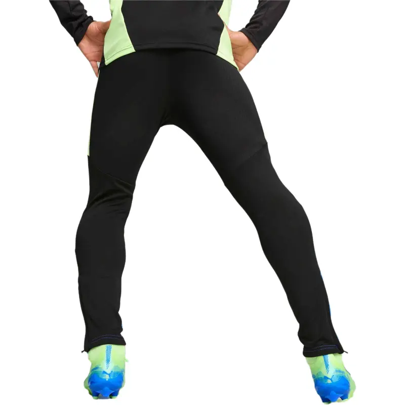 PUMA IndividualFINALDRYCELL Knitted Sweatpants Men's Black/Apple Green-3