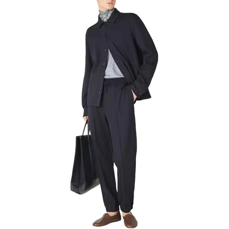 Loro Piana Casual Pants Men's Marine Blue-3