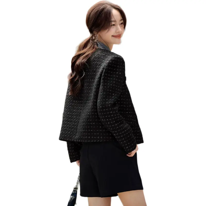 Mo Han Yi Mei Jackets & Coats Women's Black-3