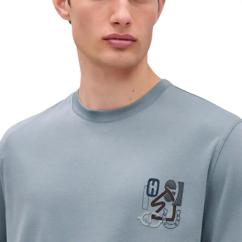 HERMES SS25 T Shirt Men's Eucalyptus Green-2