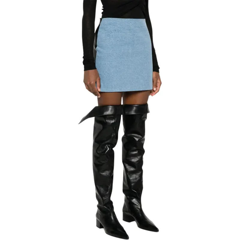 NANUSHKA Denim Mini Skirt-3