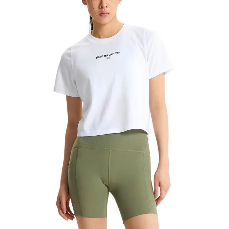 New Balance T Shirt Women's 10 White-2