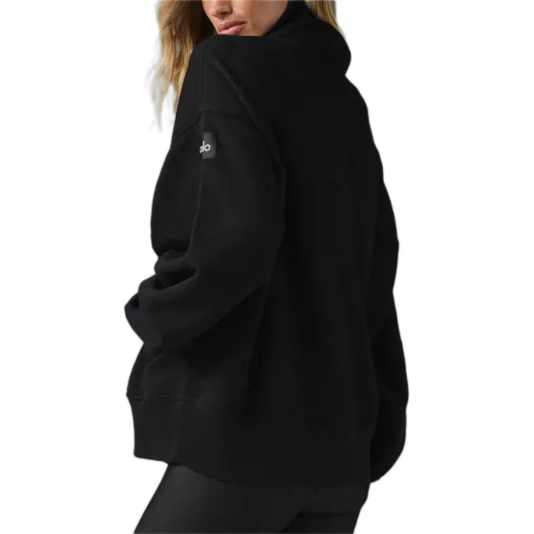 Alo Yoga Hazy Mock Neck Pullover Sweatshirt Women's-1